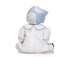 NPK lifelike real touch baby dolls full vinyl doll cute Navy suit sleeping boy for children Birthday Gift
