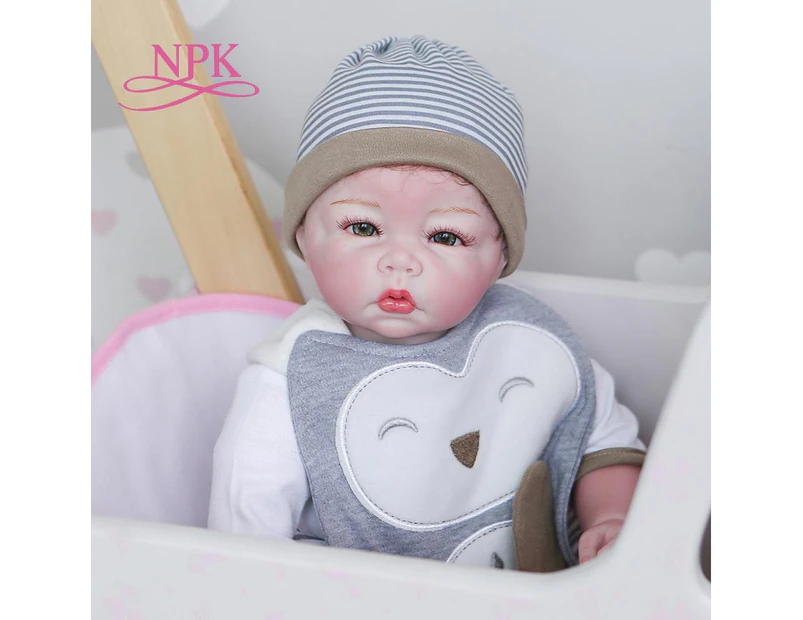 50CM NPK 100% handmade soft body baby doll detailed painting rebron baby doll collectibles art doll