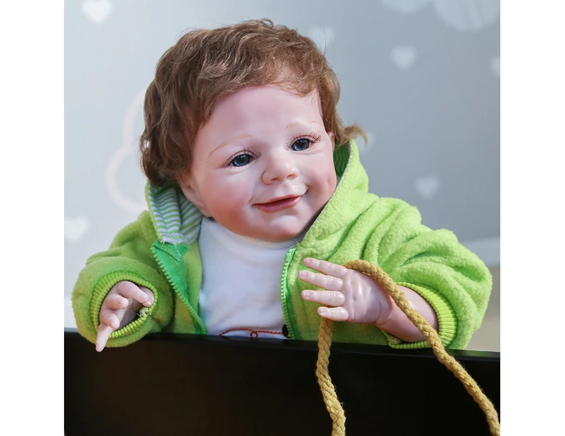 55cm Reborn Baby Doll Kid Birthday Gifts Boy Newborn Toy for Girls Dolls Bebe Reborn full Silicone body with Toy frog