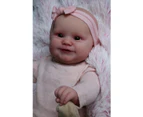 NPK 49CM Already Painted Doll Maddie Soft Body Cuddly Baby Doll Lifelike 3D Skin Multiple Layers Painting Art Doll