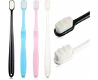 4pcs soft toothbrush micro nano toothbrush soft bristles toothbrush, white, can be used for home travel.