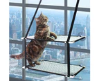 Pet Cat Single Double Layer Window Wall Mounted Suction Cup Hanging Bed Hammock - Fish Bone Double Layer