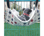 Cute Rabbit Chinchilla Cat Cage Hammock Small Pet Dog Puppy Bed Cover Blanket - Star