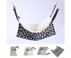 Cute Rabbit Chinchilla Cat Cage Hammock Small Pet Dog Puppy Bed Cover Blanket - Black&White Dots