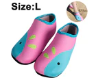 QYORIGIN-Kids Water Shoes Girls Boys Toddler Non-Slip Quick Dry Socks for Beach Swim Walking-blue+pink