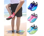 QYORIGIN-Kids Water Shoes Girls Boys Toddler Non-Slip Quick Dry Socks for Beach Swim Walking-blue+purple