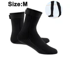 QYORIGIN-Neoprene Diving Socks 3mm Ultra Premium Water Fin Socks Snorkeling Socks with Adjustment Straps for Beach Swimming Boarding and Water Sports-Black