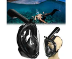 Diving mask, full face mask, snorkeling mask, anti-fog, anti-leak, 180° field of view, diving mask for children