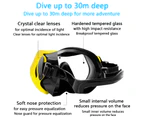 QYORIGIN-Snorkel Mask Set Snorkeling Gear–Dry Snorkel Set and Mask Kids Adults Anti Fog Seaview Mesh Bag, Scuba Diving Swimming Training Equipment-Yellow