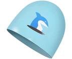 QYORIGIN-Kids Swim Caps for Kids,Boys and Girls , Baby Waterproof Bathing Caps for Long and Short Hair-child