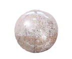 QYORIGIN-Inflatable Beach Ball, Sequin Beach Balls Confetti Glitter Clear Beach Ball Swimming Pool Toys -reddish brown