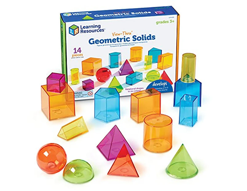 Learning Resources View-Thru Colourful Geometric Shapes