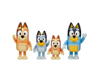 Bluey and Family: Bingo, Bandit and Chilli 4 Figure pack Articulated Character Action Figures 2.5 inches Official Collectable Toy