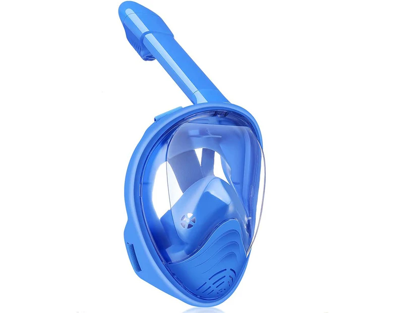 QYORIGIN-Full Face Snorkel Mask Kids, Snorkeling Gear, 180 Degree Panoramic View Snorkeling Set Anti-Fog Anti-Leak-Pink
