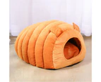 Caterpillar Semi-enclosed Cat Litter Mat Bed House Small Dog Nest Pet Supplies - Green
