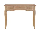 Dressing Console Table with 3 Drawers Brown