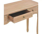 Dressing Console Table with 3 Drawers Brown