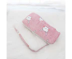 Pet Cushion Cartoon Pattern Keep Warmth Breathable Thickened Cat Dogs Sleeping Mat for All Seasons - Pink 5