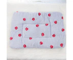 Pet Cushion Cartoon Pattern Keep Warmth Breathable Thickened Cat Dogs Sleeping Mat for All Seasons - Black Gray 4