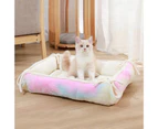 Pet Nest Dual-purpose Keep Warmth Dazzling Puppy Cats Square Sleeping Nest House Pet Supplies - Dazzling