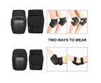 Scooter Protective Gear with Knee Elbow Pads Wrist Guards Helmet for Kids/Teens/Adult Medium