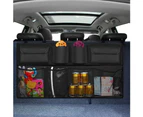 Car boot organiser for multi-pocket child travel storage, easy to clean and durable foldable, space saving experiment.