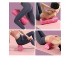 Yoga Foam Muscle Massage Roller 45cm - Black White