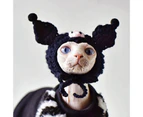 Pet Pullover Devil Appearance Cosplay Skin-friendly Pet Cats Sweatshirt Costume for Winter-Black XL