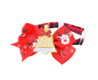 Pet Collar Christmas Elements Holiday Dress Up Adjustable Kitten Festival Decorative Collar Pet Supplies-Bells S