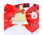 Pet Collar Christmas Elements Holiday Dress Up Adjustable Kitten Festival Decorative Collar Pet Supplies-Bells M
