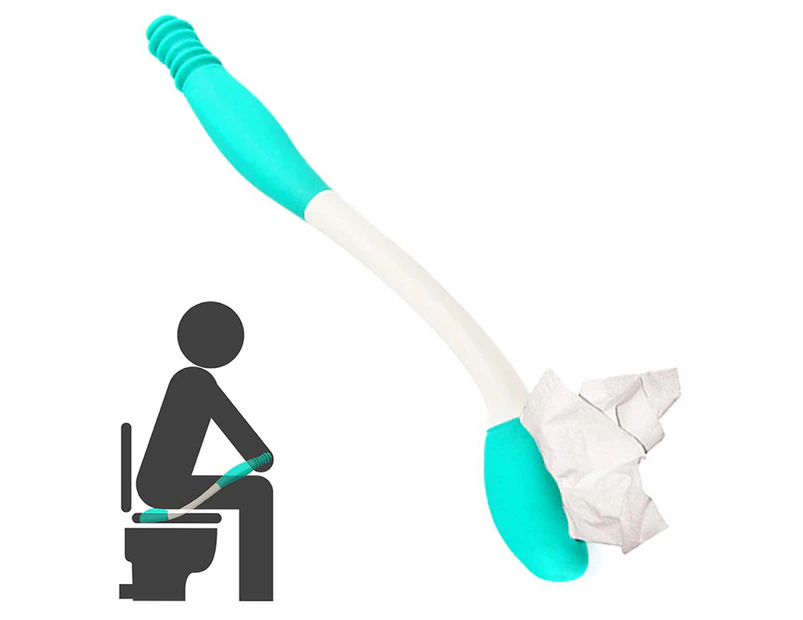 1 pcs Toilet Aids Tools,Long Reach Comfort Wipe,Extends Your Reach Over 40 cm Grips Toilet