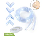Baby Safety Clear Corner Protectors-6 X 1M Proofing Edge+4 Corners