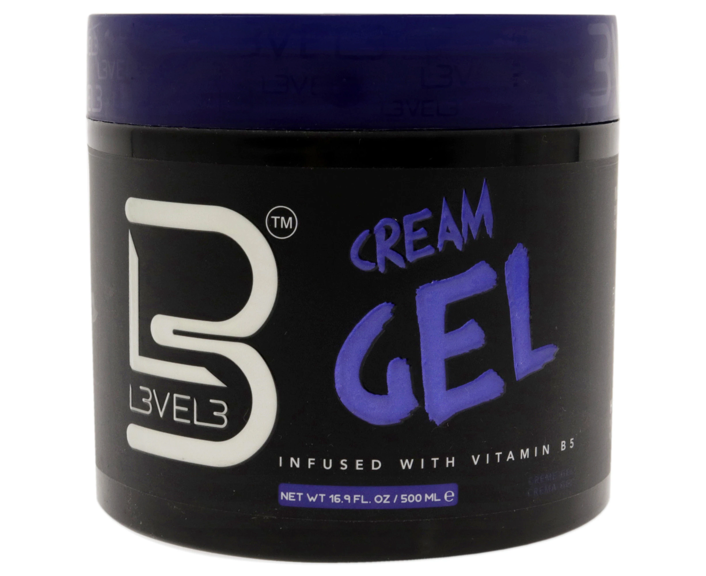 L3VEL3 Cream Hair Gel For Men 16.9 oz Gel