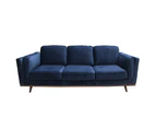 3+2+1 Seater Sofa BlueFabric Lounge Set for Living Room Couch with Wooden Frame