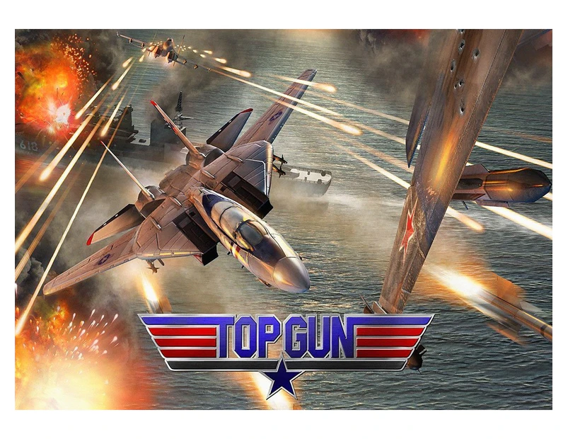 (A0 (1189x841MM)) - TOP GUN F14 TOM CRUISE US NAVY FILM CLASSIC POSTER (A0 (1189x841MM))