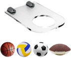Ball Holder Display Rack, Acrylic Wall Mount Ball Hanger Storage Stand, Invisible Clear Shelf, for Soccer, Basketball