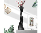 Tall Floor Vase Ceramic Vases Modern Home Decor Flower Vase for Shelf Home Décor Twisted Tall Creative Black Vase