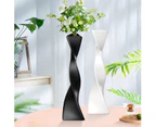 Tall Floor Vase Ceramic Vases Modern Home Decor Flower Vase for Shelf Home Décor Twisted Tall Creative Black Vase