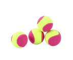 2x 4PK Paws & Claws Mini Felt 4cm Catnip Tennis Ball Interactive Cat Toy Pink