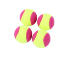 2x 4PK Paws & Claws Mini Felt 4cm Catnip Tennis Ball Interactive Cat Toy Pink