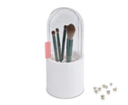 Makeup Brush Holder Covered Makeup Brushes Case Large Capacity Brushes Organizer Cosmetics Brushes Storage Box