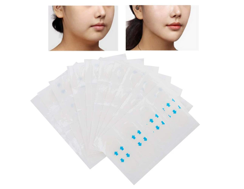 40Pcs Facelifting Sticker, Face Lifting Tape, Invisible Lift Face Sticker Makeup Face Chin Lift Pads Face Thin Band