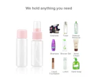 Travel Bottles Kit, TSA Approved Leak Proof Portable Toiletry Containers Set, Clear PET Flight Size Cosmetic Containers for Lotion