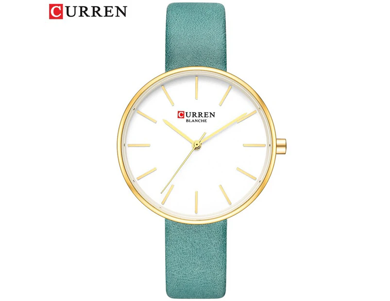 CURREN Fashion Slim Quartz Watches Ladies Leather Strap Wristwatch Womens Watch Black Clock Female Casual Accessories Relojes