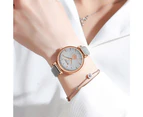 CURREN Ladies Watches Luxury Fashion Leather Quartz Wristwatches Female Branded Women's Clock with Flower