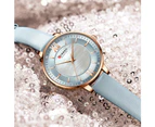 CURREN Ladies Watches Green Quartz Wrist Women Luxury Branded Clock Elegant Charming Leather Wristwatches