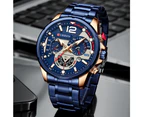 CURREN Luxury Brand Sport Wristwatches for Man Luminous Quartz Watches Casual Chronograph Stainless Steel Male Clock