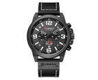 CURREN Luxury Brand Men Military Sports Watches Men's Quartz Date Clock Man Leather Waterproof Chronograph Wrist Watch Gift