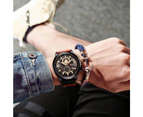 CURREN Luxury Branded Casual Sport Chronograph Watches for Men Leather Quartz Luminous Wristwatch Creative Design Clock