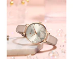CURREN Luxury Brand Women's Watches with Rhinestone and flower Dial Quartz Leather Strap Charm Wristwatches for Ladies